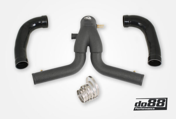 do88 Porsche 991.2 Turbo 2015- Y-PIPE, czarne do oem ic