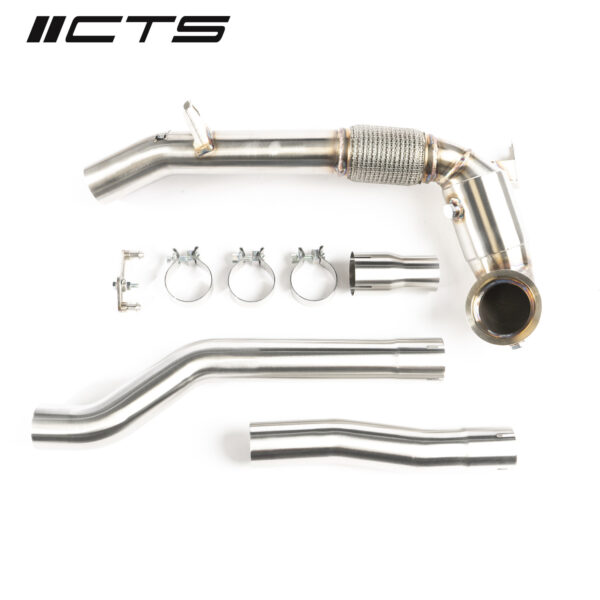 CTS Turbo EVO4 AWD downpipe bez kat MK8 VW GOLF R/8Y AUDI S3