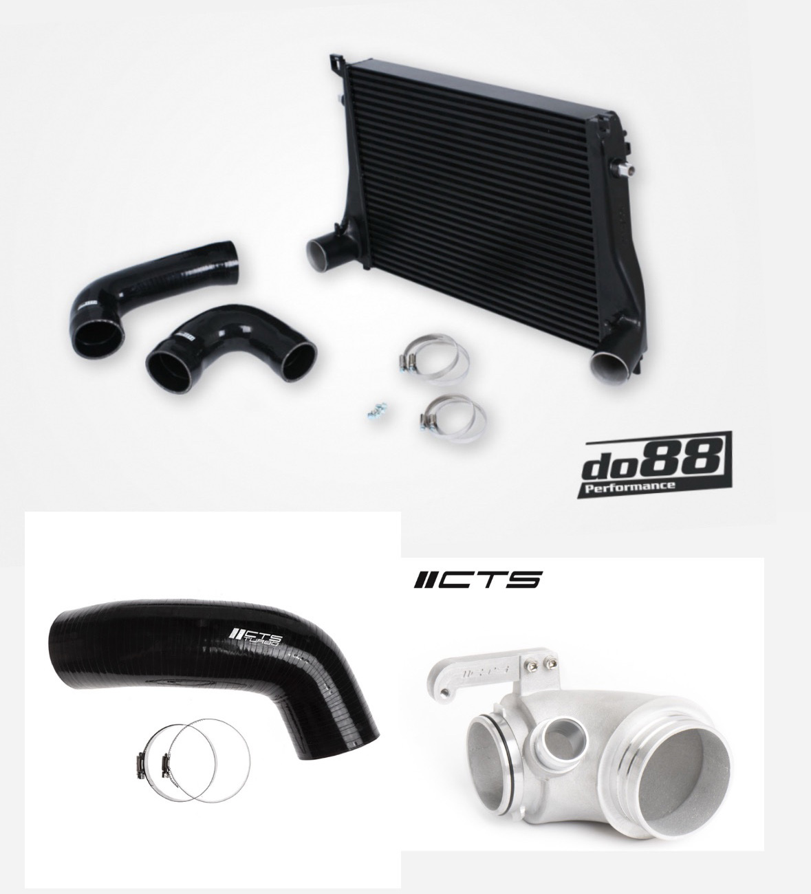 MQB zestaw Intercooler do88 MQB inlet+hose CTS Turbo