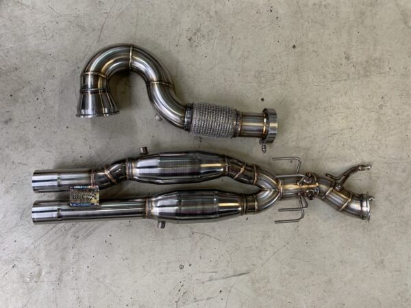 RPC Motorsport Downpipe ze sportowym kat MQB DNWA 2.5TFSI AWD