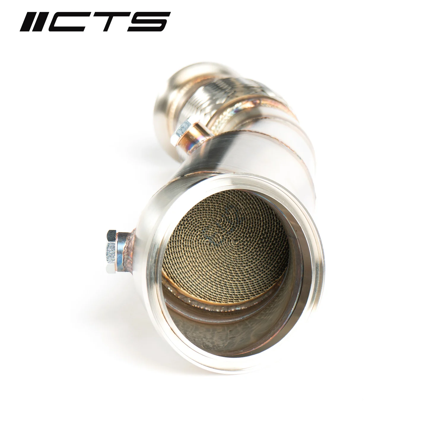 CTS Turbo BMW F2X/F3X/G20/G30 230i/330i/430i/530i & xDrive B46 downpipe ze sport kat - obrazek 3