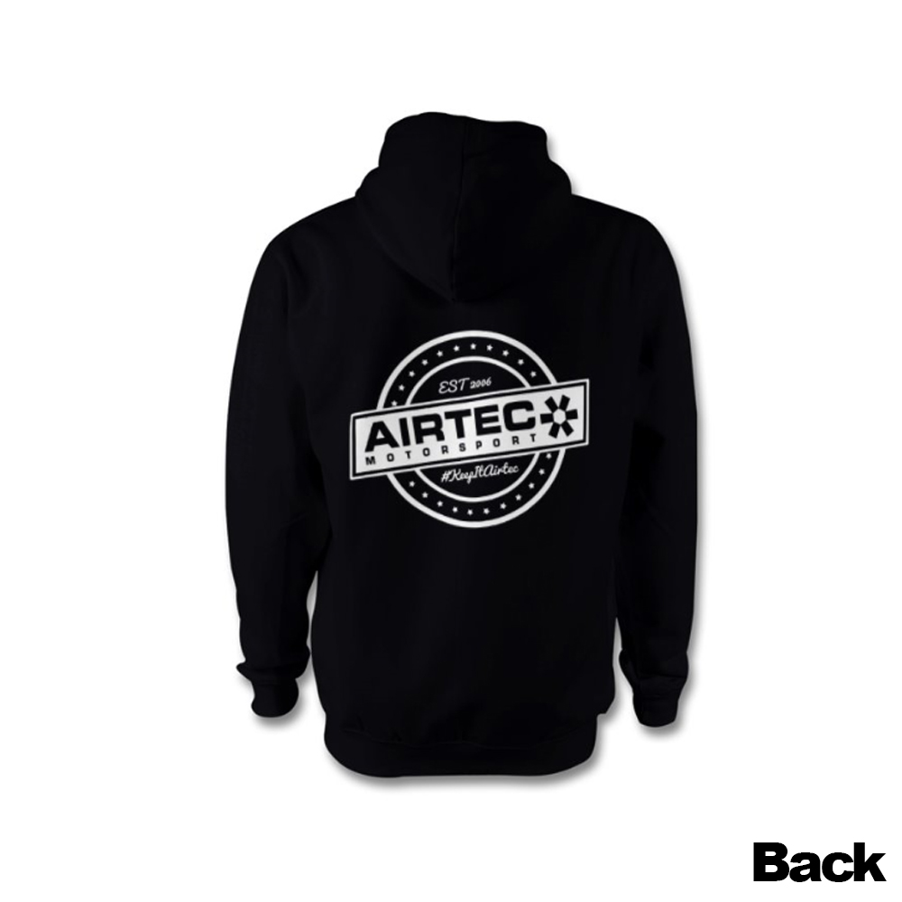 Bluza z kapturem Airtec Motorsport EST logo – czarna - obrazek 3